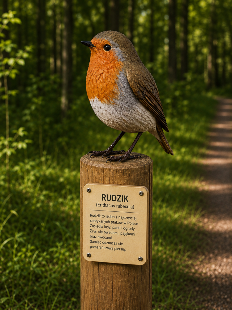 RZEŹBA EDUKACYJNA – Rudzik