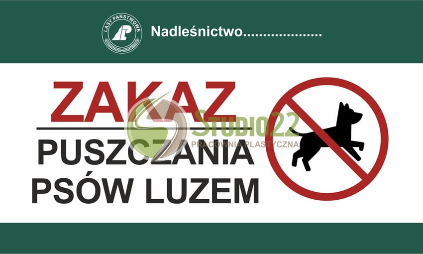 Zakaz puszczania psów luzem