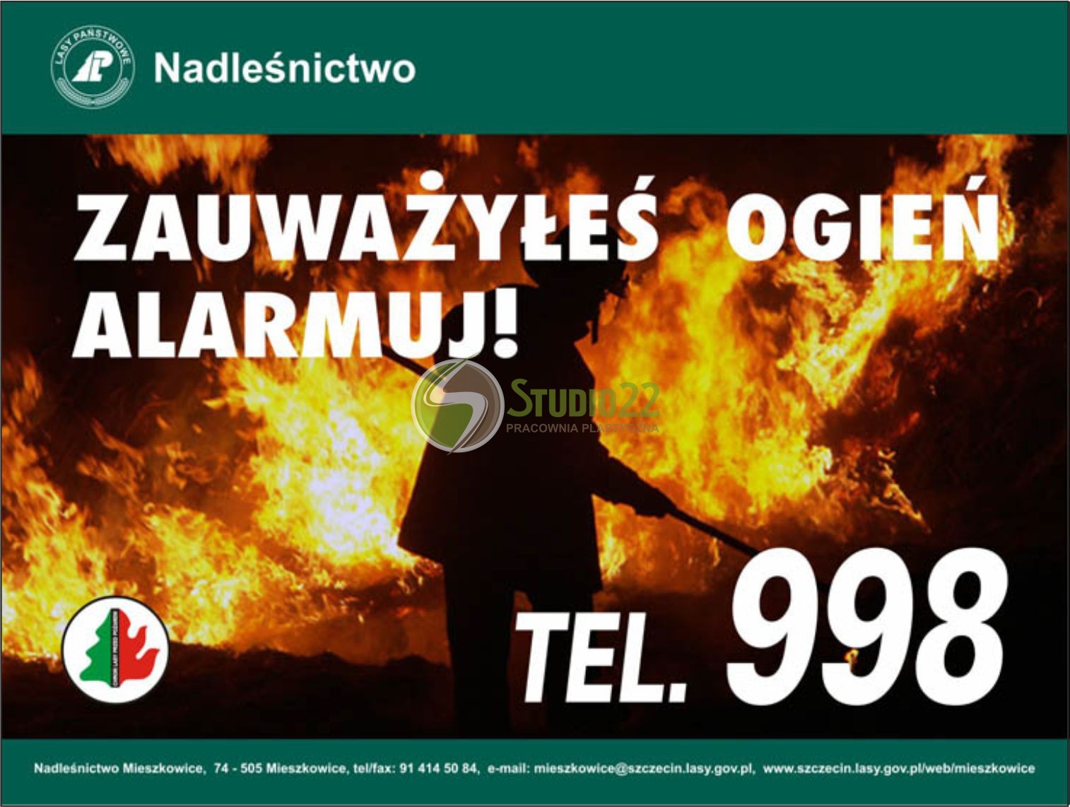 Tablica przeciwpożarowa - Zauważyłeś ogień?