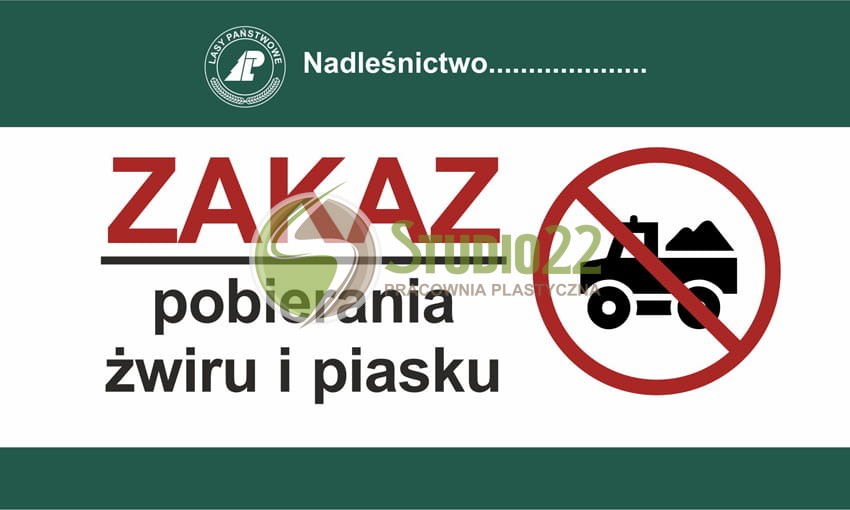 Zakaz pobierania żwiru i piasku