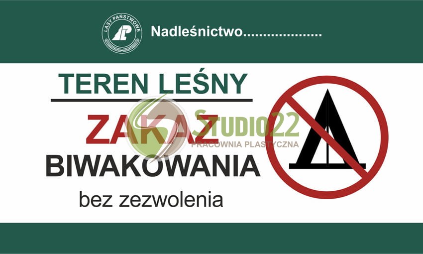 Teren leśny - zakaz biwakowania