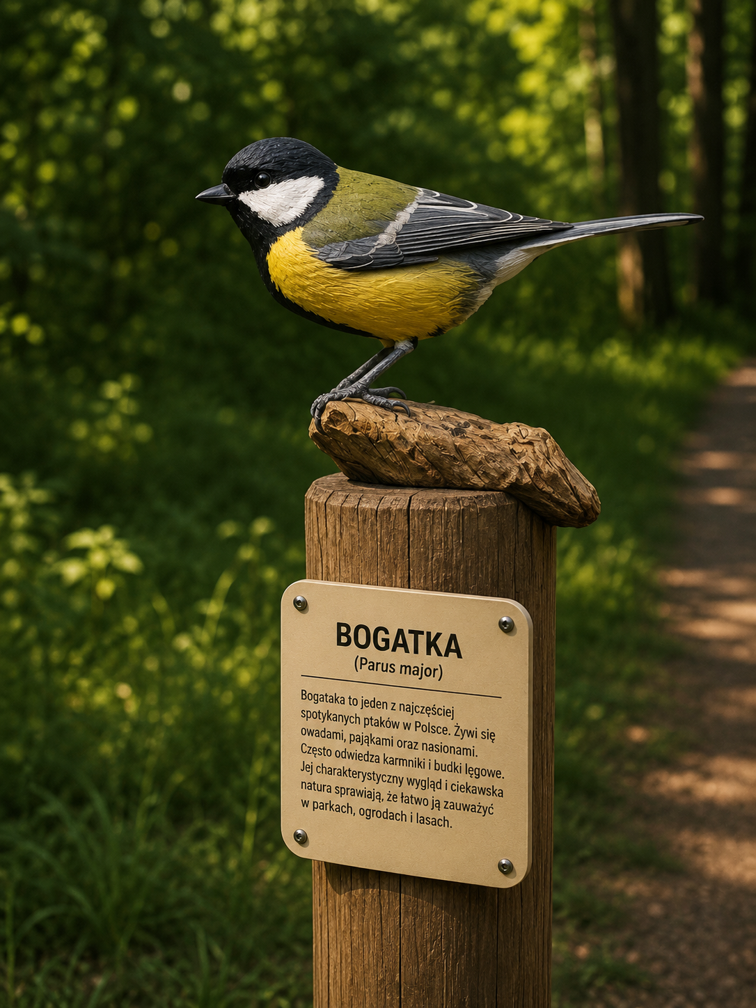 RZEŹBA EDUKACYJNA – Sikorka bogatka