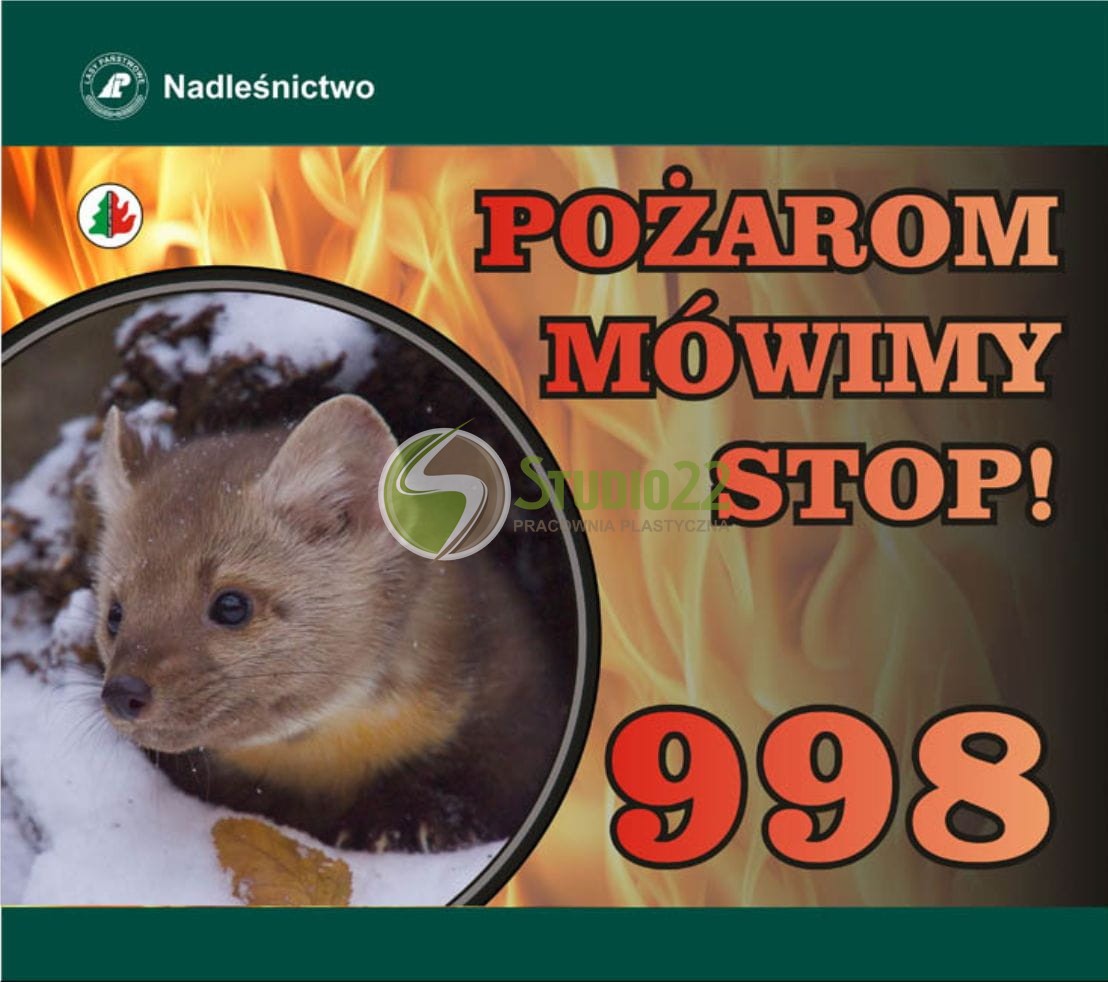 Tablica przeciwpożarowa - Pożarom mówimy STOP!