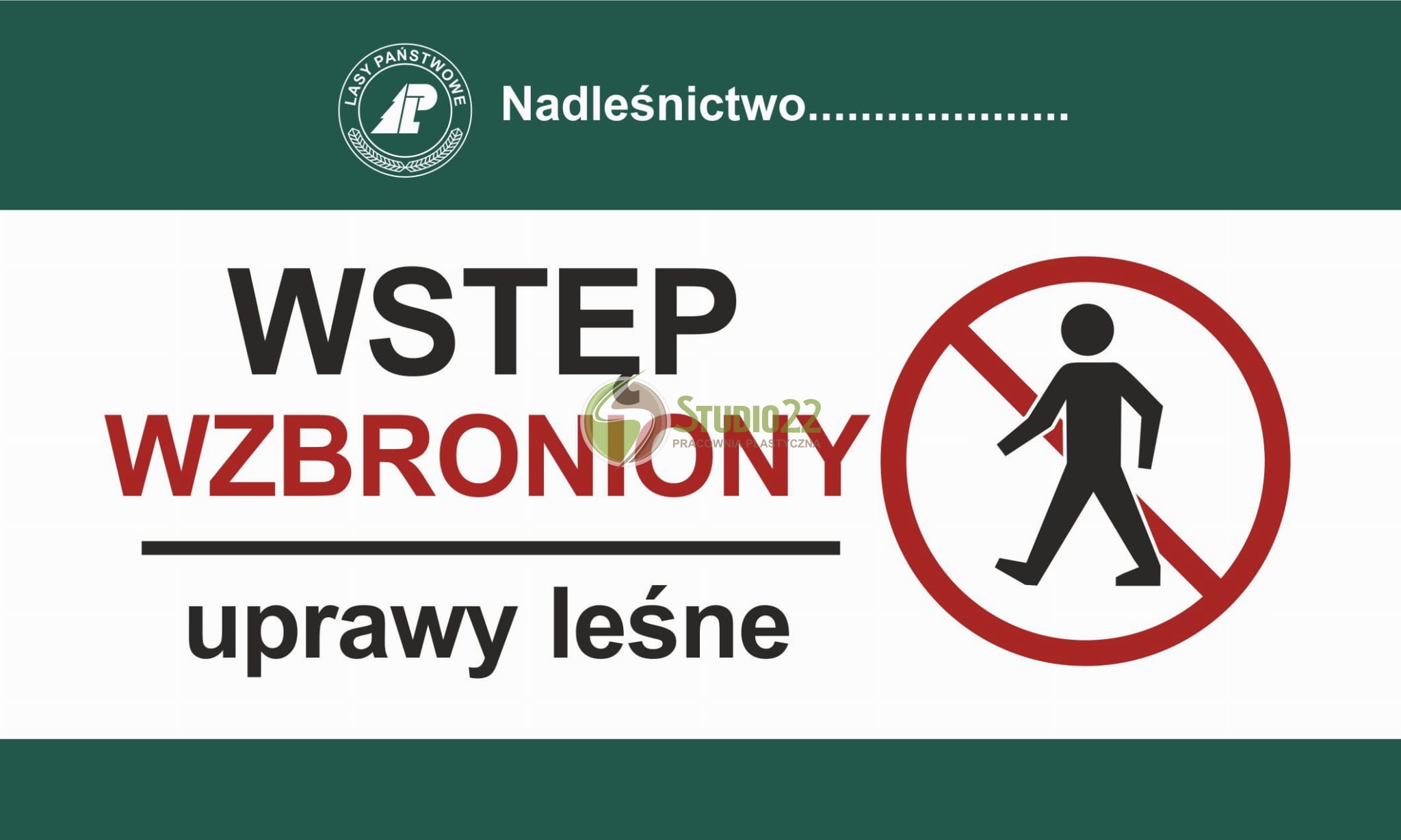 Wstęp wzbroniony - uprawy leśne